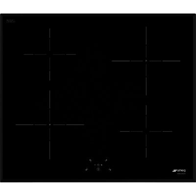 Smeg SI5641B 60cm Touch Control Induction Hob  with Angled Edge Glass in Black Glass